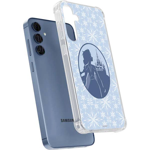 Disney Frozen II Elsa Silhouette Galaxy A55 5G Clear Case