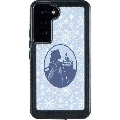 Disney Frozen II Elsa Silhouette Galaxy S24 Plus Waterproof Case