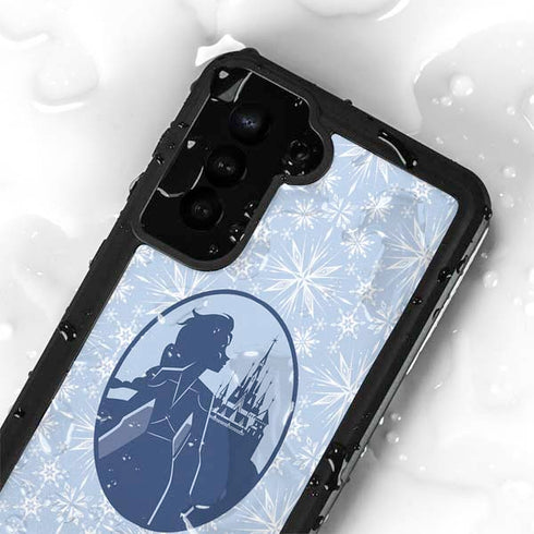 Disney Frozen II Elsa Silhouette Galaxy S24 Plus Waterproof Case