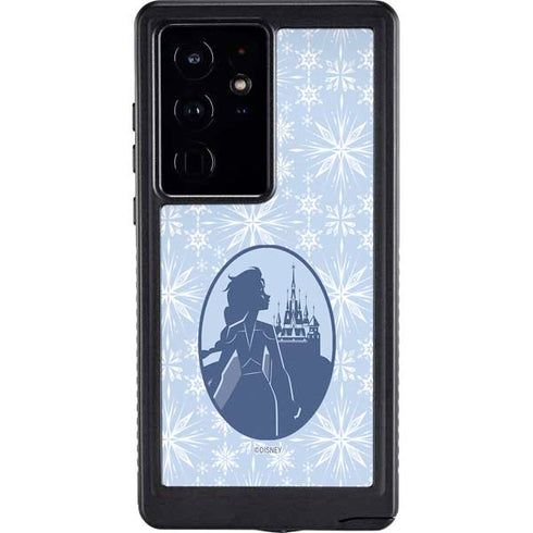 Disney Frozen II Elsa Silhouette Galaxy S24 Ultra Waterproof Case