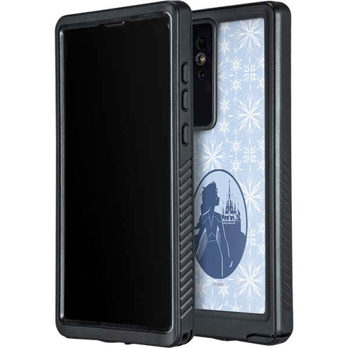 Disney Frozen II Elsa Silhouette Galaxy S24 Ultra Waterproof Case