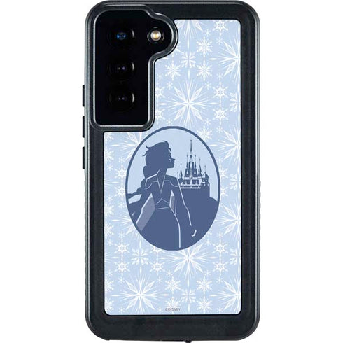 Disney Frozen II Elsa Silhouette Galaxy S24 Waterproof Case