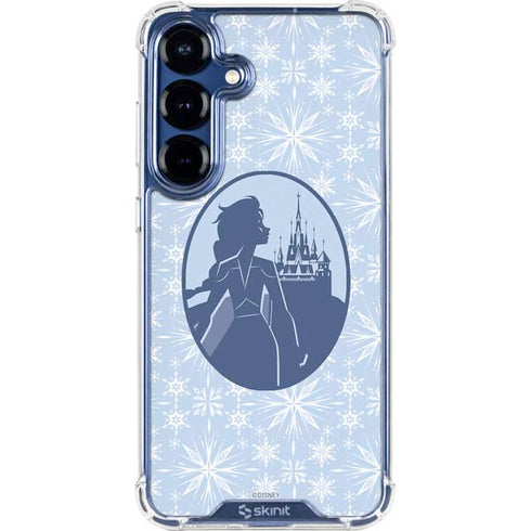 Disney Frozen II Elsa Silhouette Galaxy S25 Plus Clear Case