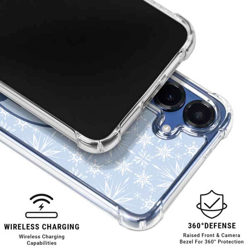 Disney Frozen II Elsa Silhouette Galaxy S25 Plus Clear Case