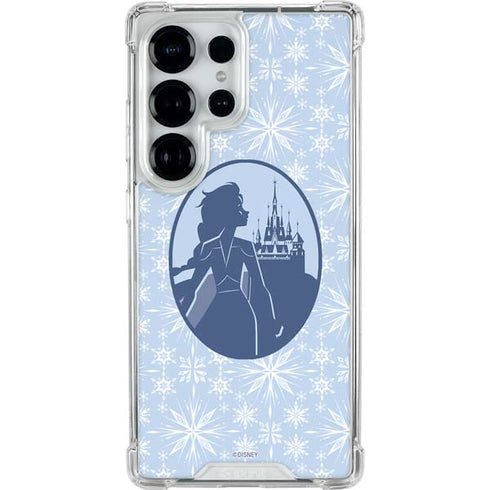 Disney Frozen II Elsa Silhouette Galaxy S25 Ultra Clear Case