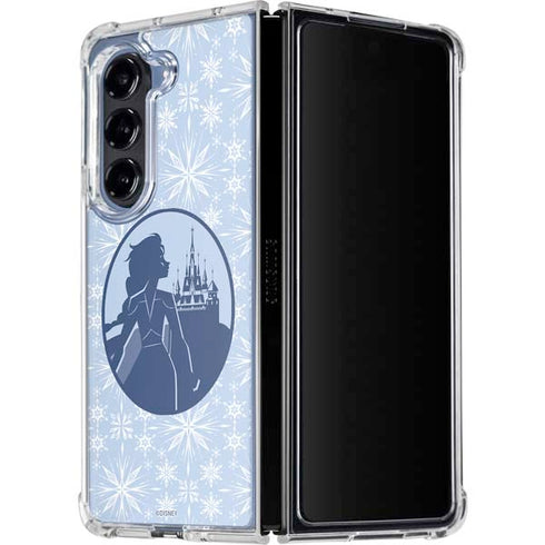 Disney Frozen II Elsa Silhouette Galaxy Z Fold5 5G Clear Case