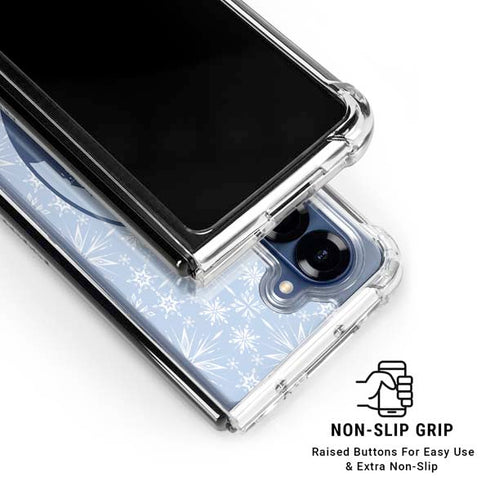 Disney Frozen II Elsa Silhouette Galaxy Z Fold6 Clear Case