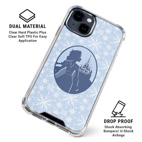 Disney Frozen II Elsa Silhouette iPhone 15 Clear Case