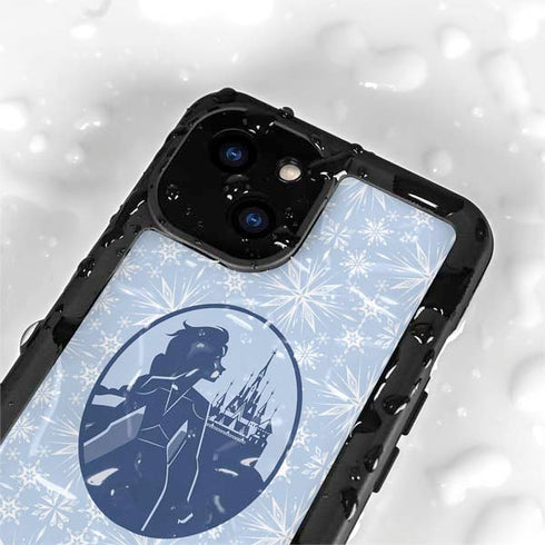 Disney Frozen II Elsa Silhouette iPhone 15 Plus Waterproof Case