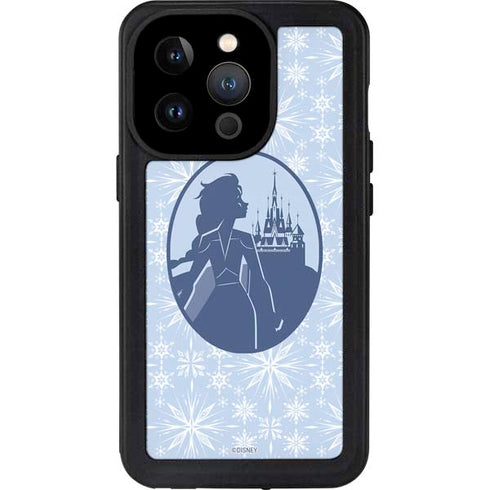Disney Frozen II Elsa Silhouette iPhone 15 Pro Waterproof Case