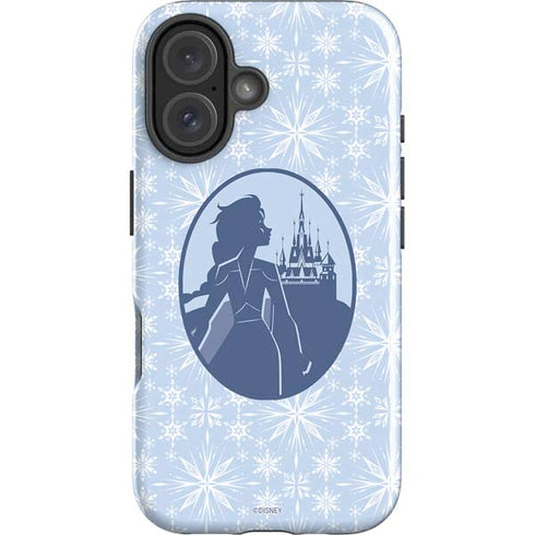 Disney Frozen II Elsa Silhouette iPhone 16 Plus Impact Case