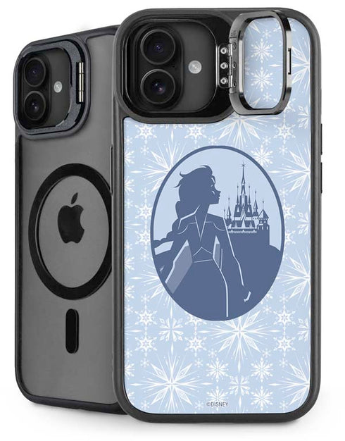 Disney Frozen II Elsa Silhouette iPhone 16 Plus Kickstand Case