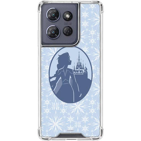 Disney Frozen II Elsa Silhouette Moto G 5G (2025) Clear Case