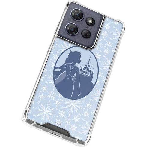 Disney Frozen II Elsa Silhouette Moto G 5G (2025) Clear Case