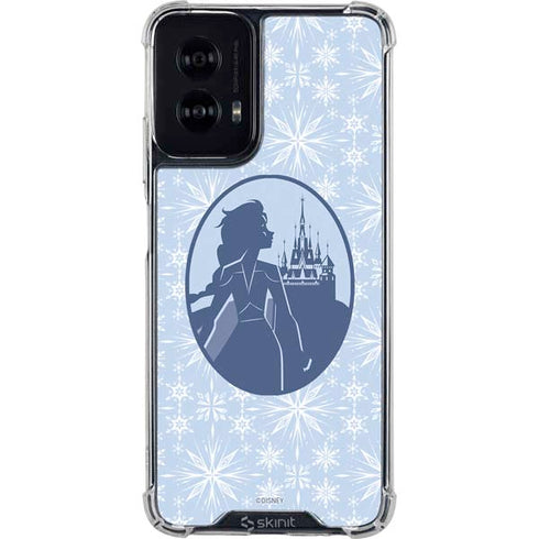 Disney Frozen II Elsa Silhouette Moto G Power 5G (2024) Clear Case