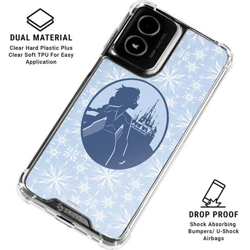 Disney Frozen II Elsa Silhouette Moto G Power 5G (2024) Clear Case