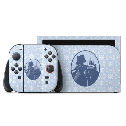 Disney Frozen II Elsa Silhouette Nintendo Switch 2 (2025) with Joy-Con Skin