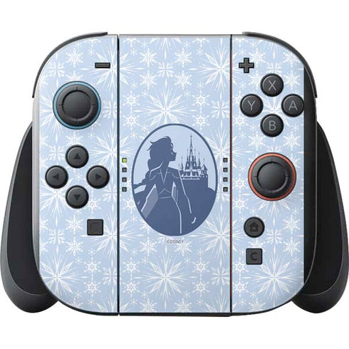 Disney Frozen II Elsa Silhouette Nintendo Switch 2 (2025) with Joy-Con Skin