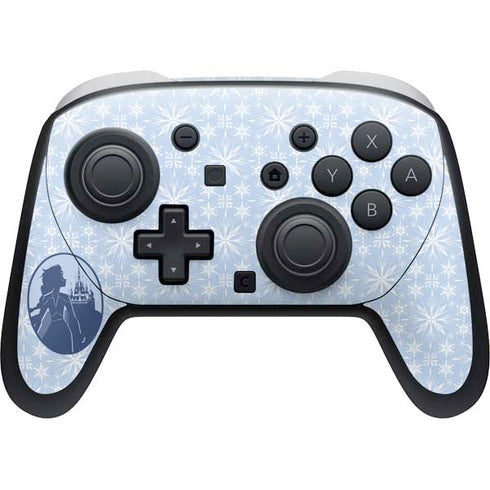 Disney Frozen II Elsa Silhouette Nintendo Switch 2 (2025) Pro Controller Skin