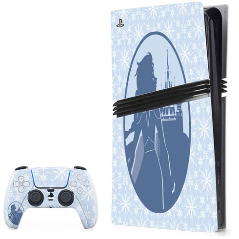 Disney Frozen II Elsa Silhouette PS5 Pro Bundle Skin