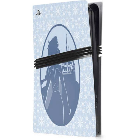Disney Frozen II Elsa Silhouette PS5 Pro Console Skin