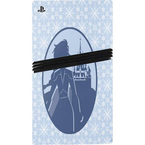 Disney Frozen II Elsa Silhouette PS5 Pro Disk Bundle Skin