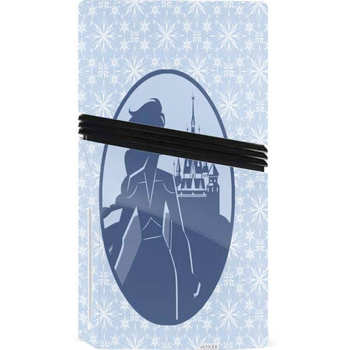 Disney Frozen II Elsa Silhouette PS5 Pro Disk Bundle Skin