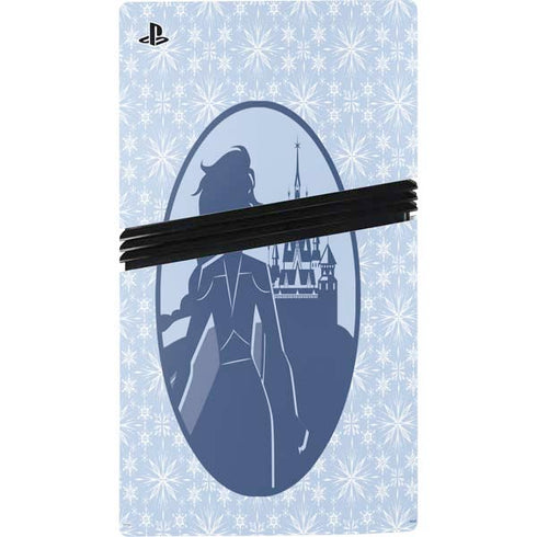 Disney Frozen II Elsa Silhouette PS5 Pro Disk Console Skin