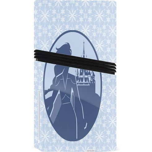 Disney Frozen II Elsa Silhouette PS5 Pro Disk Console Skin