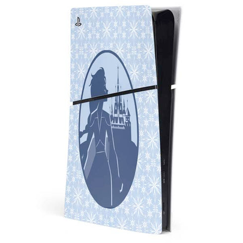 Disney Frozen II Elsa Silhouette PS5 Slim Digital Edition Console Skin