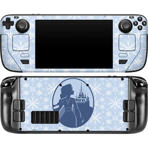 Disney Frozen II Elsa Silhouette Steam Deck Handheld Gaming Computer OLED Skin