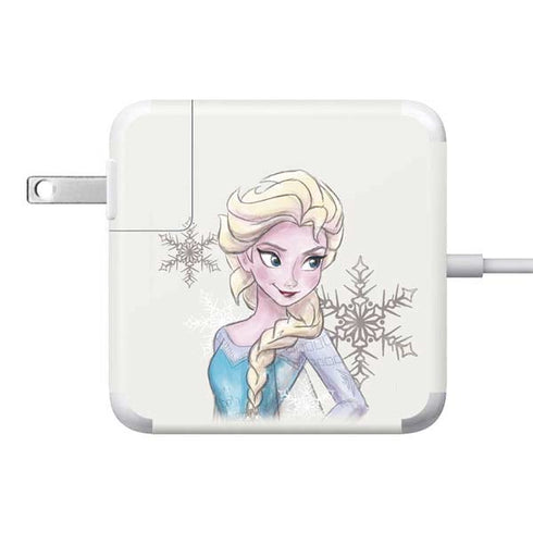 Disney Frozen Elsa Snowflakes Art 85W Power Adapter (15 and 17 inch MacBook Pro Charger) Skin