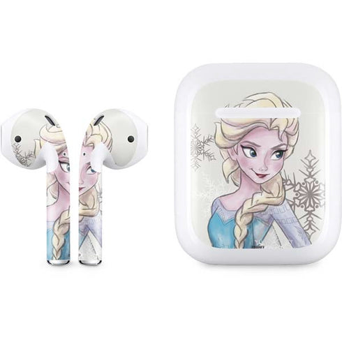 Disney Frozen Elsa Snowflakes Art Apple AirPods Skin