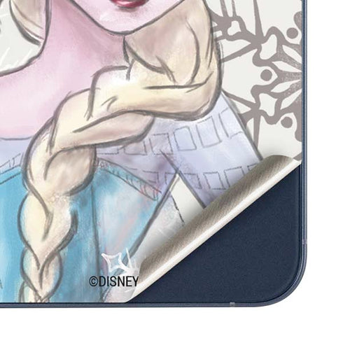Disney Frozen Elsa Snowflakes Art Galaxy A35 5G Skin