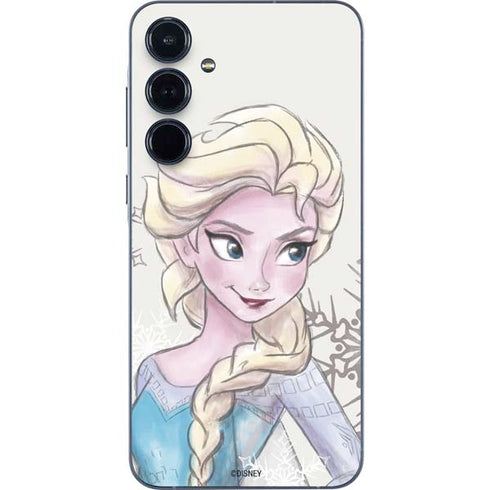 Disney Frozen Elsa Snowflakes Art Galaxy A36 5G Skin