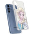 Disney Frozen Elsa Snowflakes Art Galaxy A55 5G Clear Case