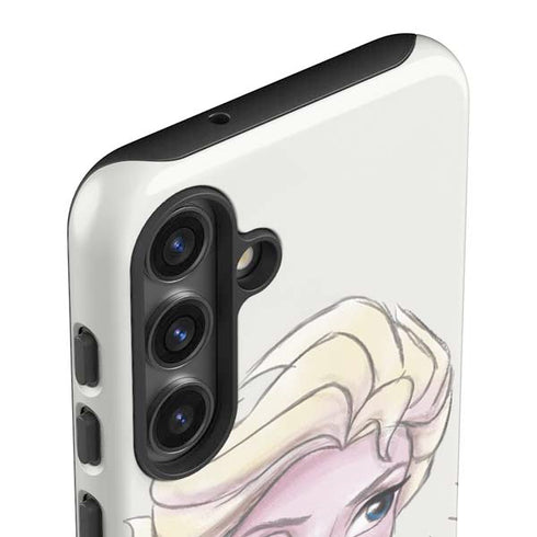 Disney Frozen Elsa Snowflakes Art Galaxy S25 Impact Case