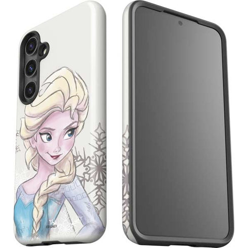 Disney Frozen Elsa Snowflakes Art Galaxy S25 Impact Case