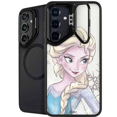 Disney Frozen Elsa Snowflakes Art Galaxy S25 Kickstand Case