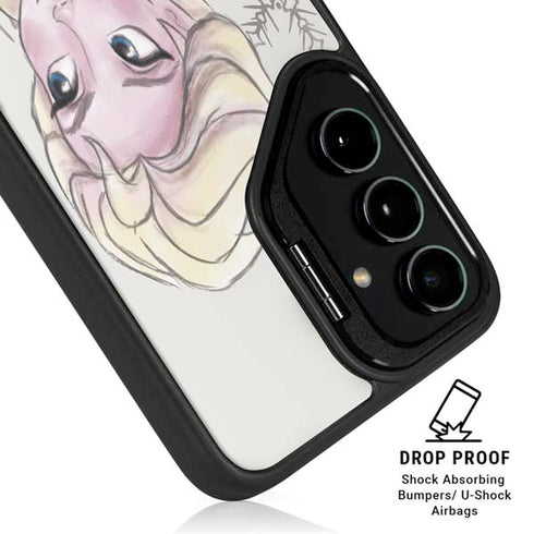 Disney Frozen Elsa Snowflakes Art Galaxy S25 Ultra Kickstand Case