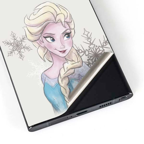Disney Frozen Elsa Snowflakes Art Galaxy S24 Ultra Skin