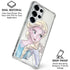 Disney Frozen Elsa Snowflakes Art Galaxy S25 Ultra Clear Case