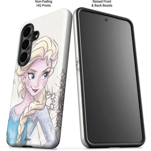 Disney Frozen Elsa Snowflakes Art Galaxy S26 Plus Impact Case