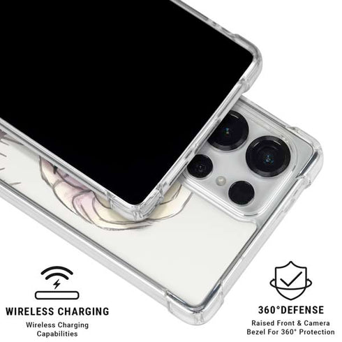 Disney Frozen Elsa Snowflakes Art Galaxy S26 Ultra Clear Case