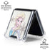 Disney Frozen Elsa Snowflakes Art Galaxy Z Flip6 Clear Case