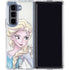 Disney Frozen Elsa Snowflakes Art Galaxy Z Fold5 5G Clear Case
