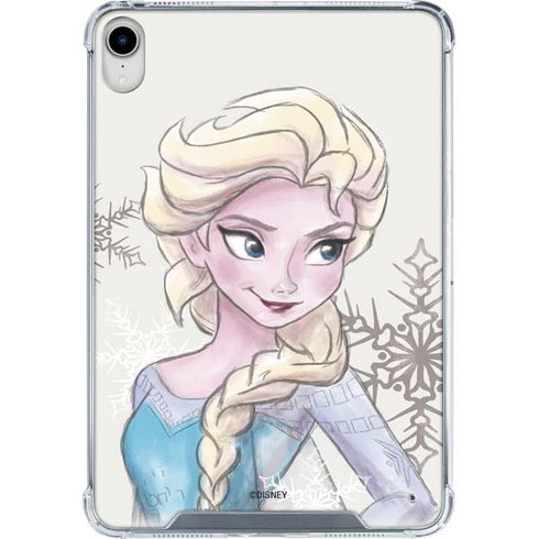 Disney Frozen Elsa Snowflakes Art iPad 11th Gen (2025) Clear Case
