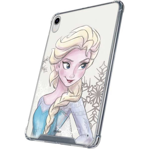 Disney Frozen Elsa Snowflakes Art iPad 11th Gen (2025) Clear Case