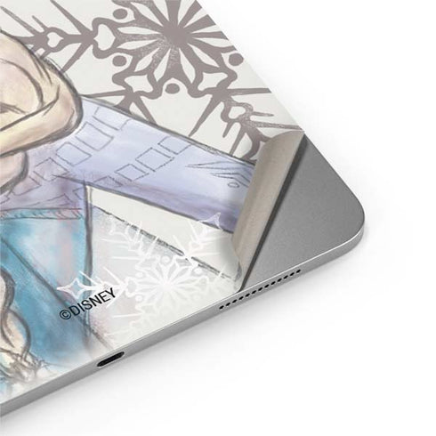 Disney Frozen Elsa Snowflakes Art Apple iPad Air Skin