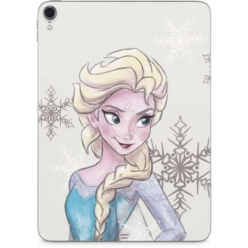 Disney Frozen Elsa Snowflakes Art Apple iPad Pro Skin